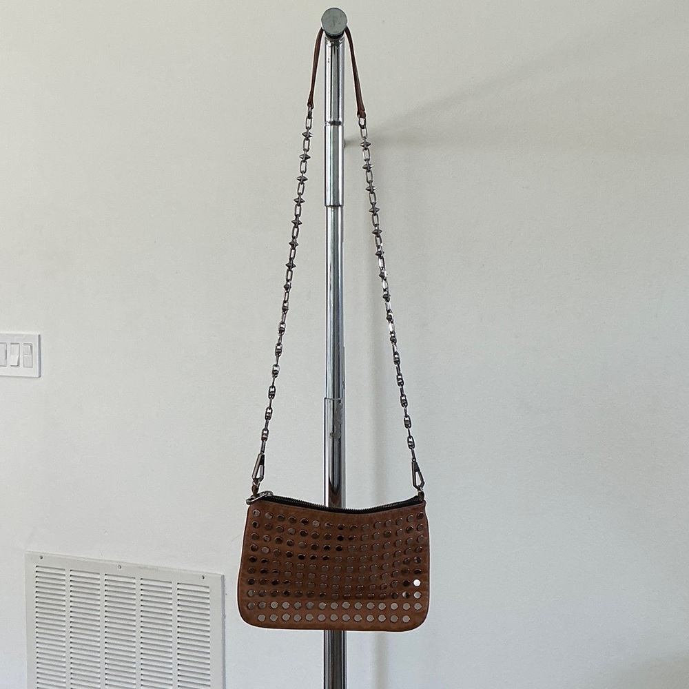 Rebecca Minkoff Brown Studded Shoulder Bag